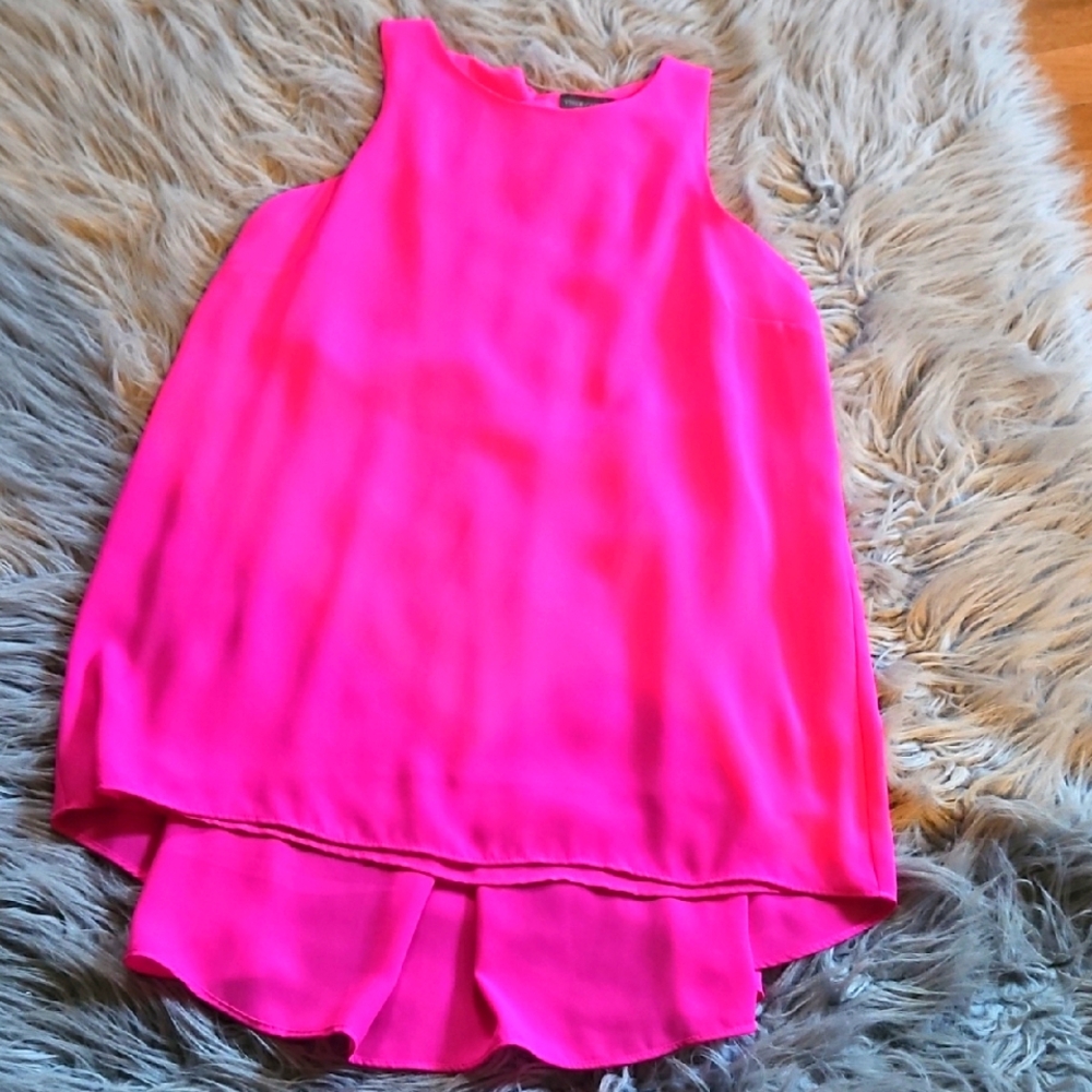 Vince Camuto Vibrant Pink Sleeveless Women's Top